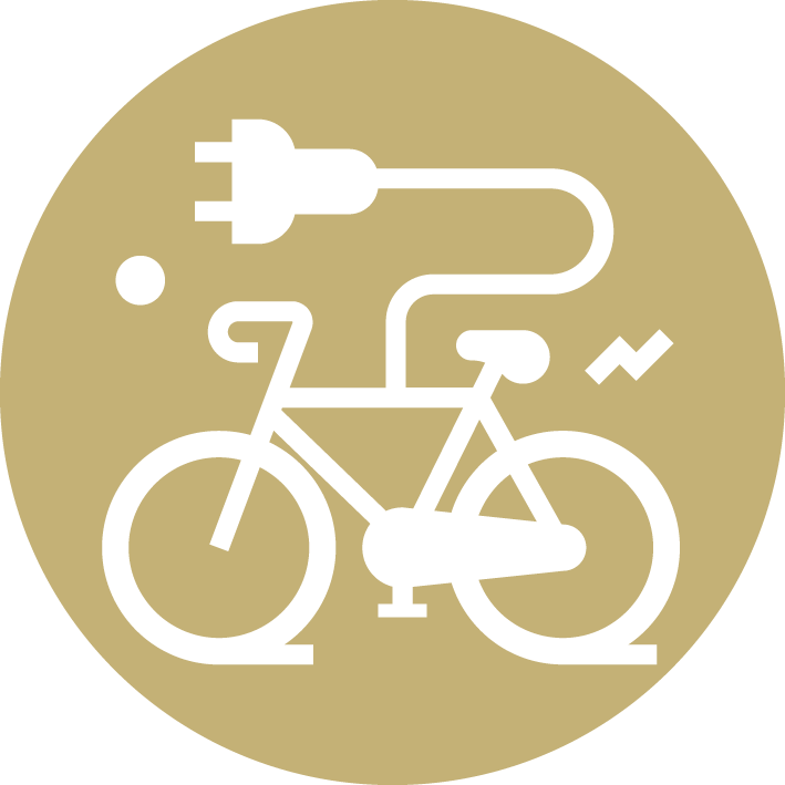 Straling van elektrische fiets