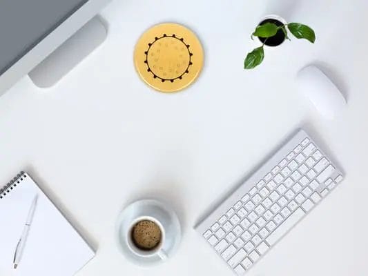 Penta Power Gold Tag on desk
