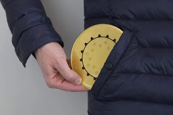 Stick the Penta Power Gold Tag in your jacket pocket for protection from radiation on the go