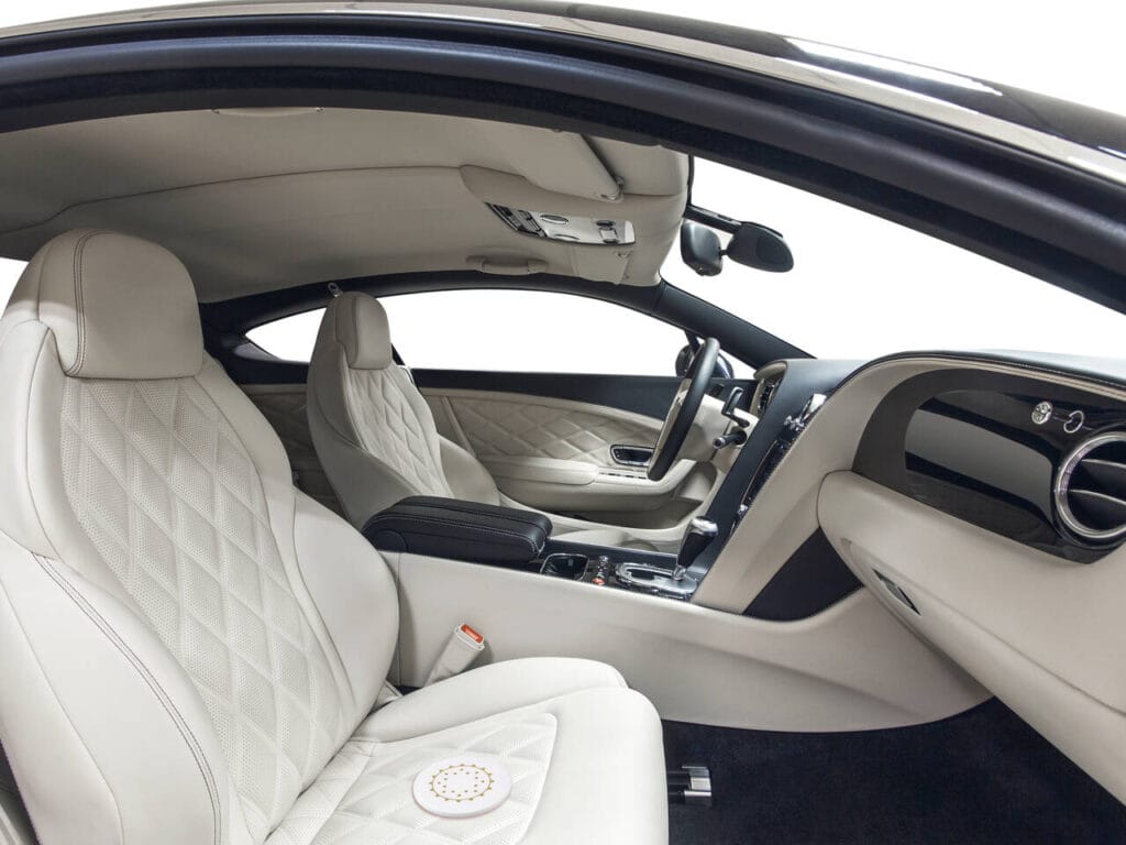 Penta Power Car Vitaliser geplaatst in luxewagen — transformeert EMF-straling in voertuigen inclusief elektrische en hybride wagens